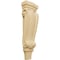 Ekena Millwork 5 1/8"W x 2 3/8"D x 15 1/2"H Medium Traditional Pilaster Wood Corbel, Alder CORW05X02X16PTAL - alternate 1